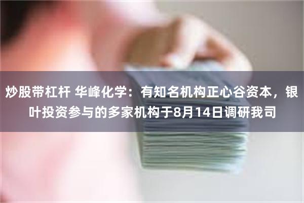 炒股带杠杆 华峰化学：有知名机构正心谷资本，银叶投资参与的多家机构于8月14日调研我司