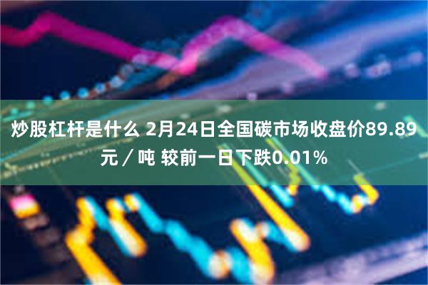 炒股杠杆是什么 2月24日全国碳市场收盘价89.89元／吨 较前一日下跌0.01%